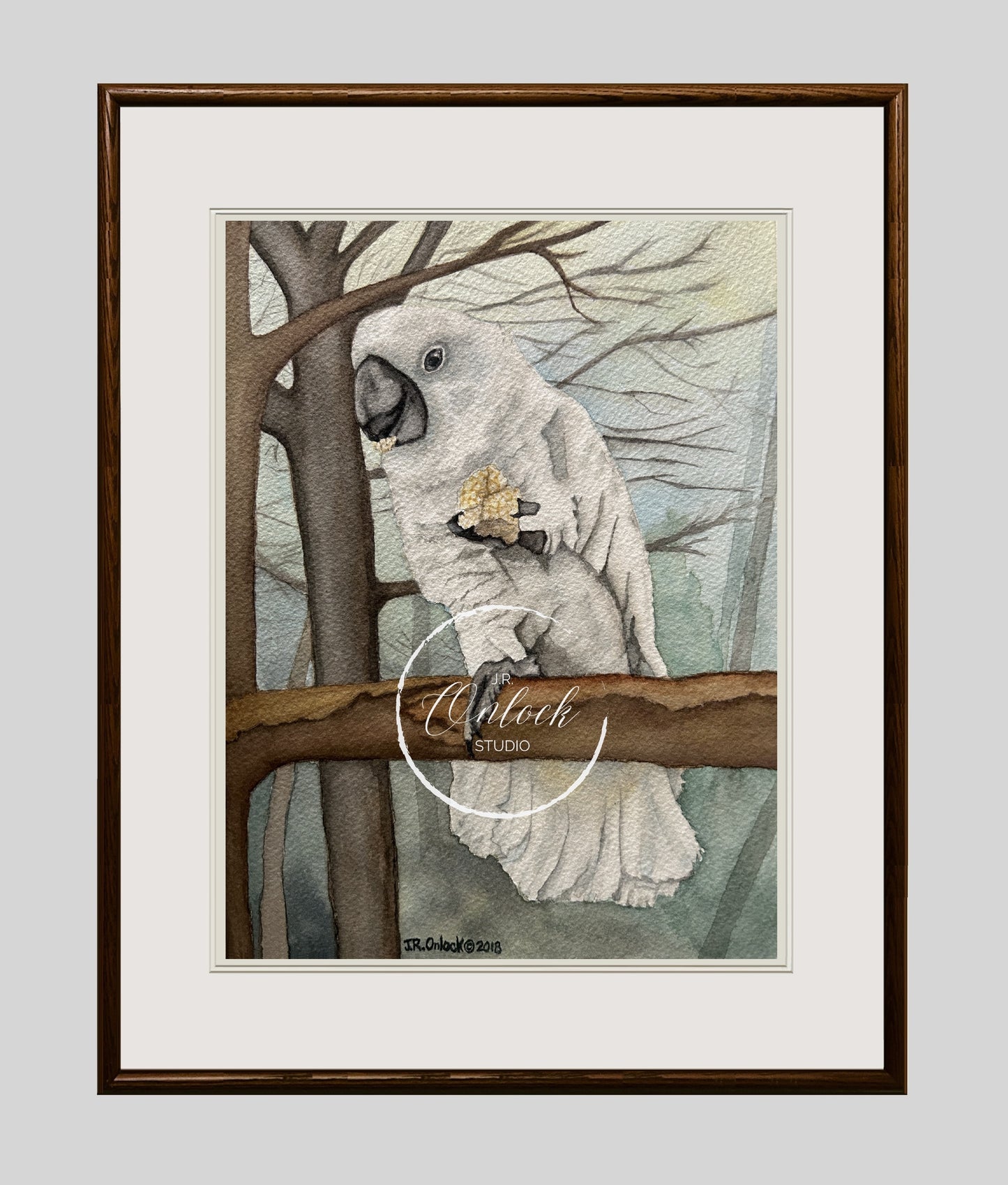 Digital, Cookie the Cockatoo, Open Edition from an original painting, see separate listing if purchasing the Print version