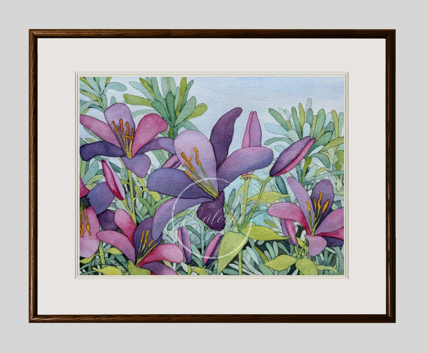 Print, Pink Petal Waltz, Open Edition from an original painting, Various flowers, see separate listing if purchasing the digital version