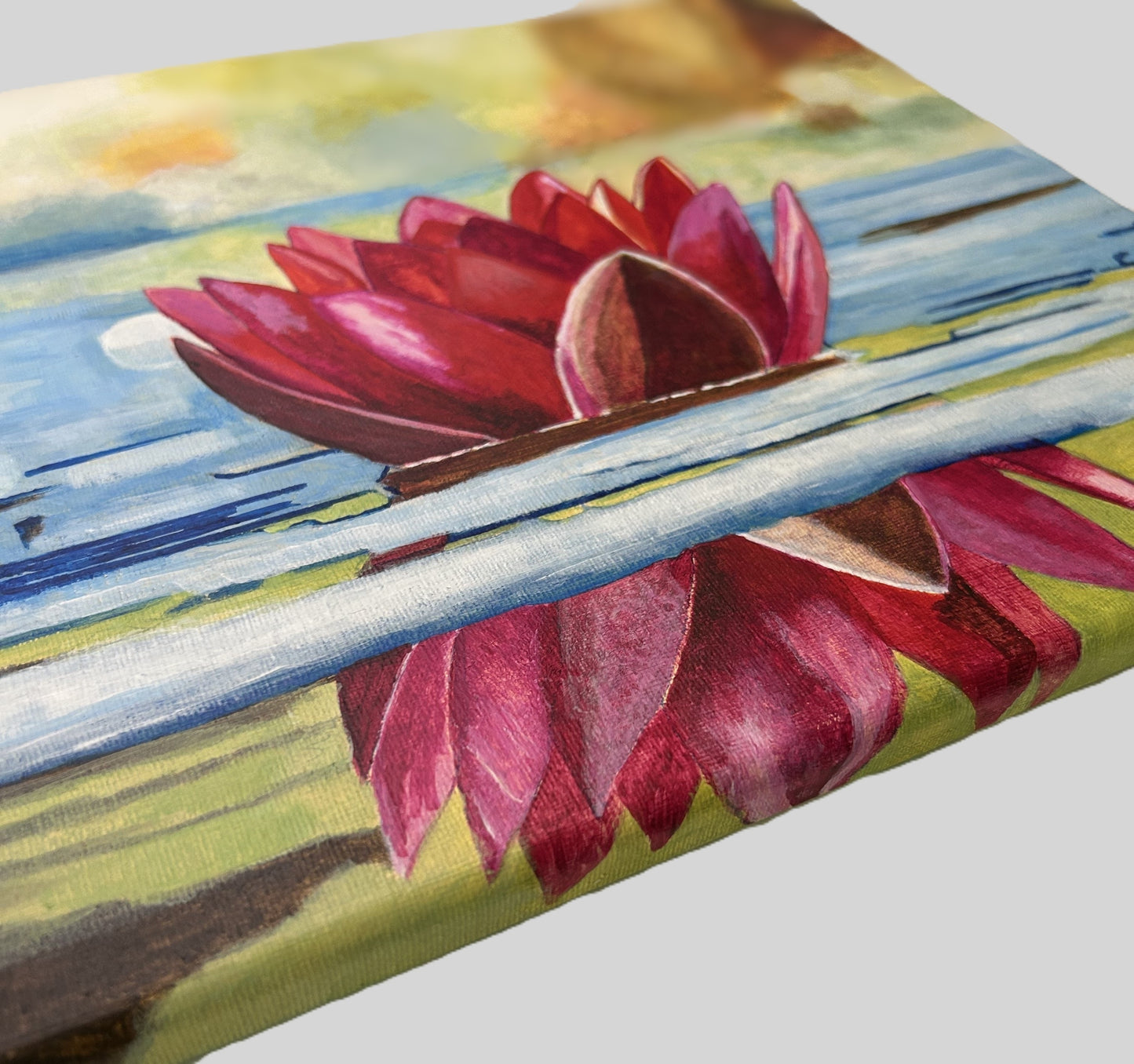 Digital, Floating Radiance, Open Edition from an original acrylic painting, see separate listings if purchasing the Print or Original painting