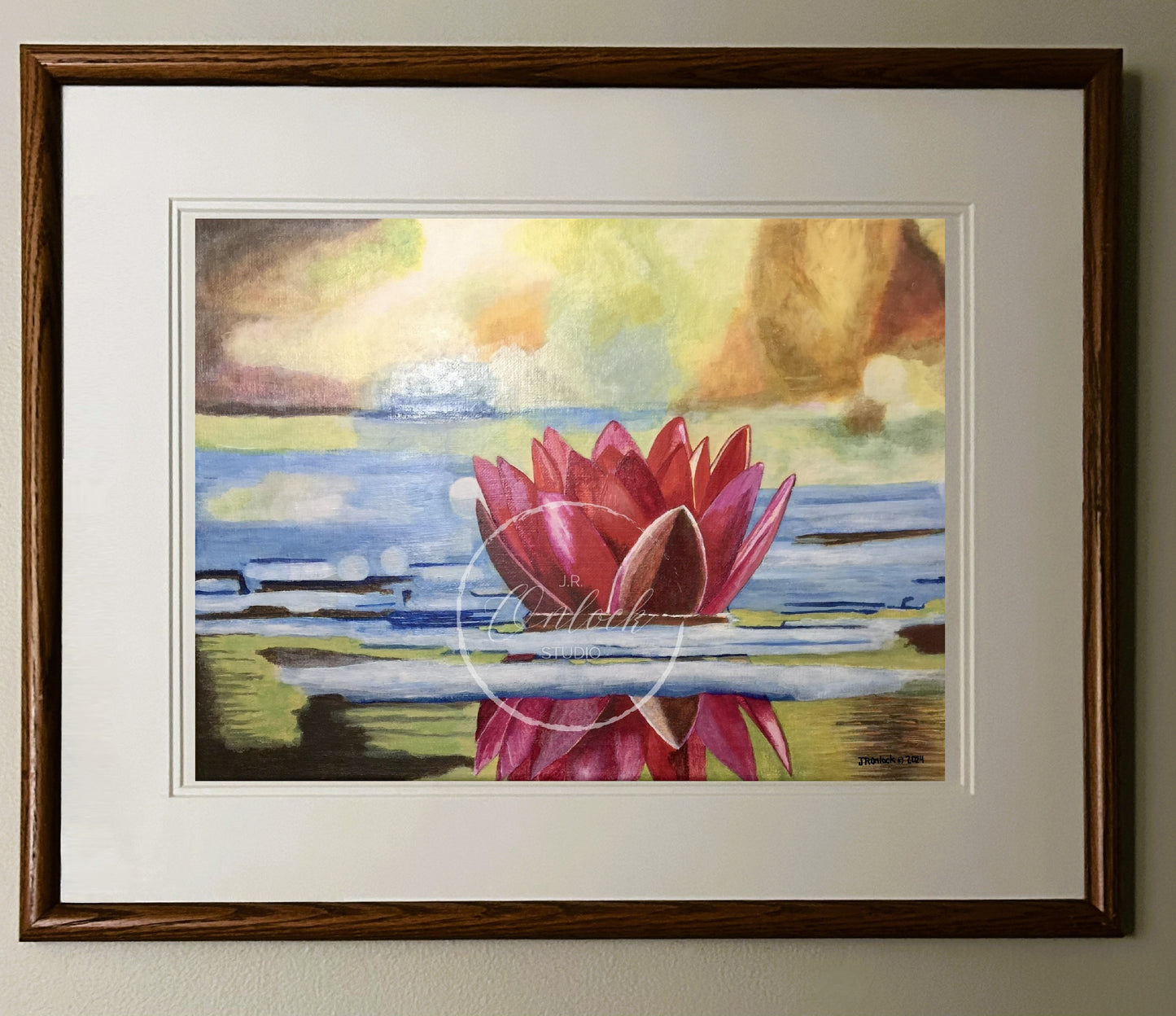 Digital, Floating Radiance, Open Edition from an original acrylic painting, see separate listings if purchasing the Print or Original painting