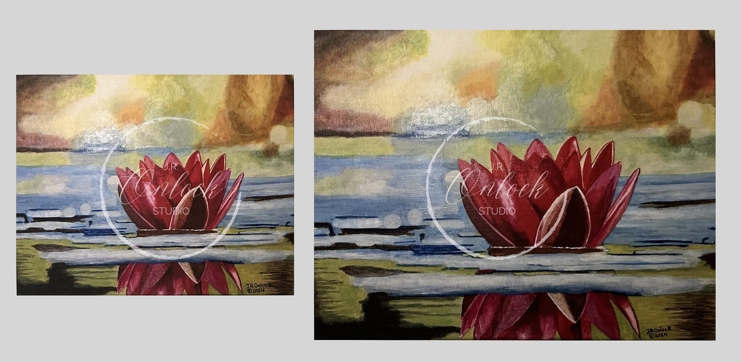 Digital, Floating Radiance, Open Edition from an original acrylic painting, see separate listings if purchasing the Print or Original painting