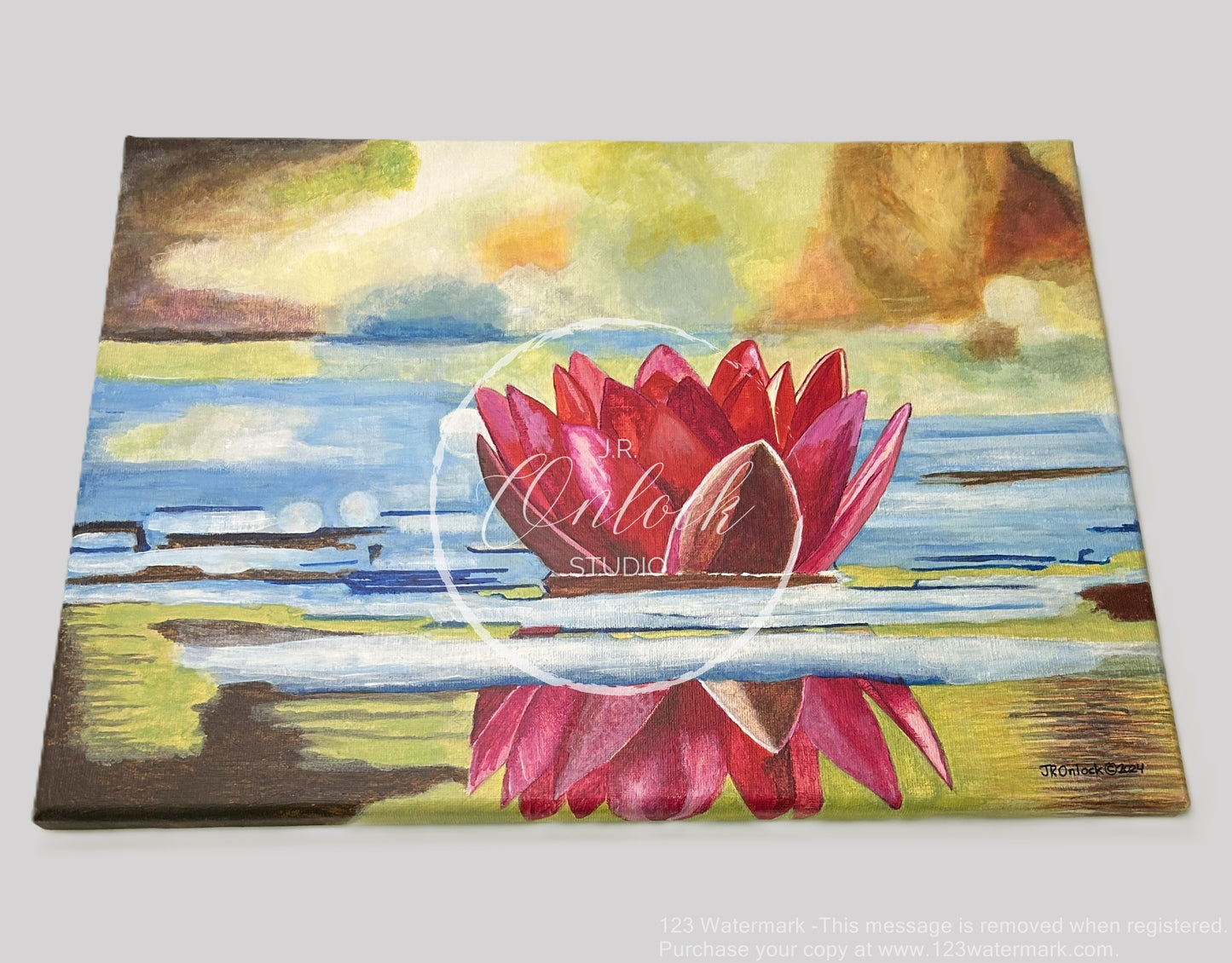 Digital, Floating Radiance, Open Edition from an original acrylic painting, see separate listings if purchasing the Print or Original painting