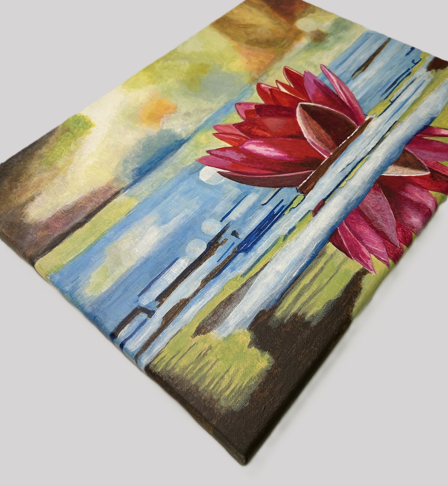Digital, Floating Radiance, Open Edition from an original acrylic painting, see separate listings if purchasing the Print or Original painting