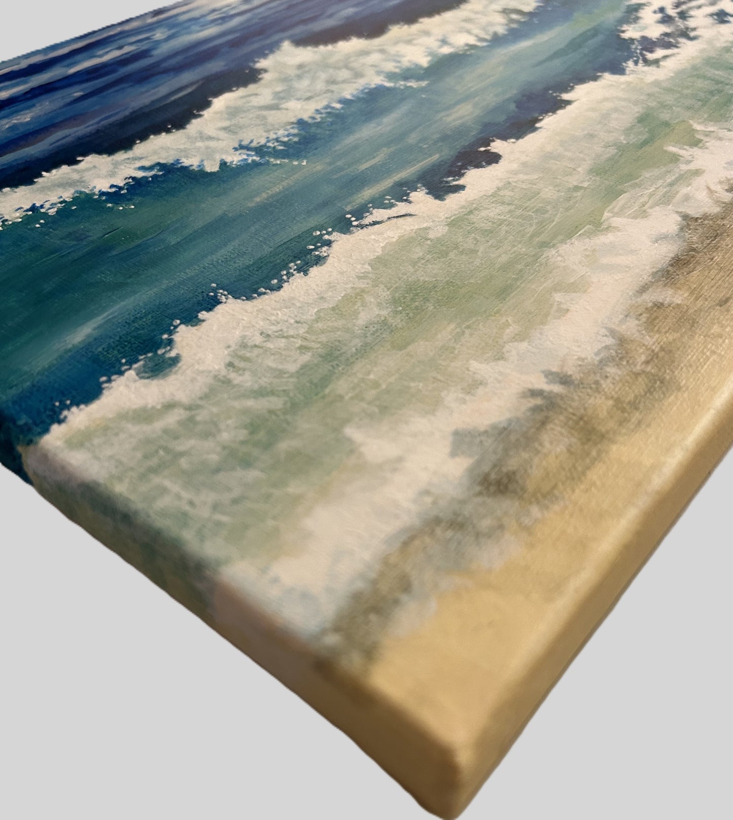 Digital, Seafoam Blue, Open Edition from an original acrylic painting, see separate listings if purchasing the Print or Original painting