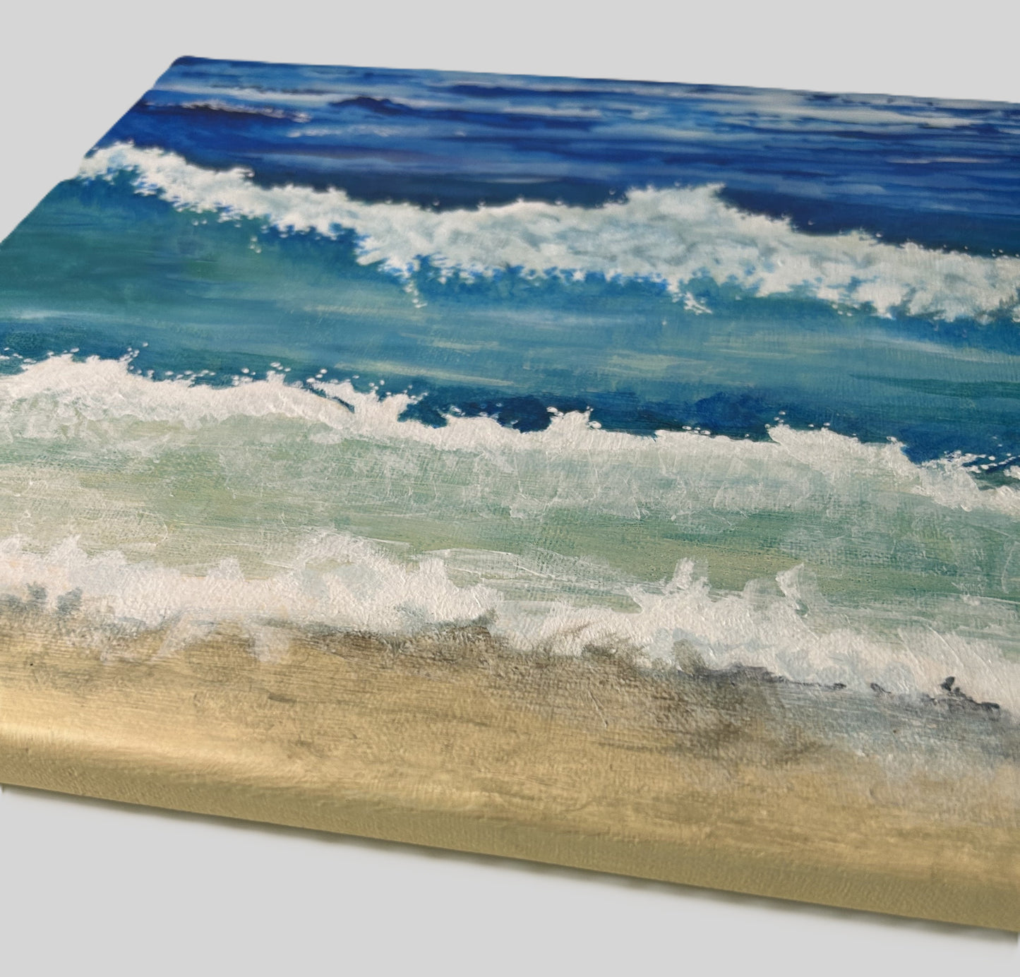 Digital, Seafoam Blue, Open Edition from an original acrylic painting, see separate listings if purchasing the Print or Original painting