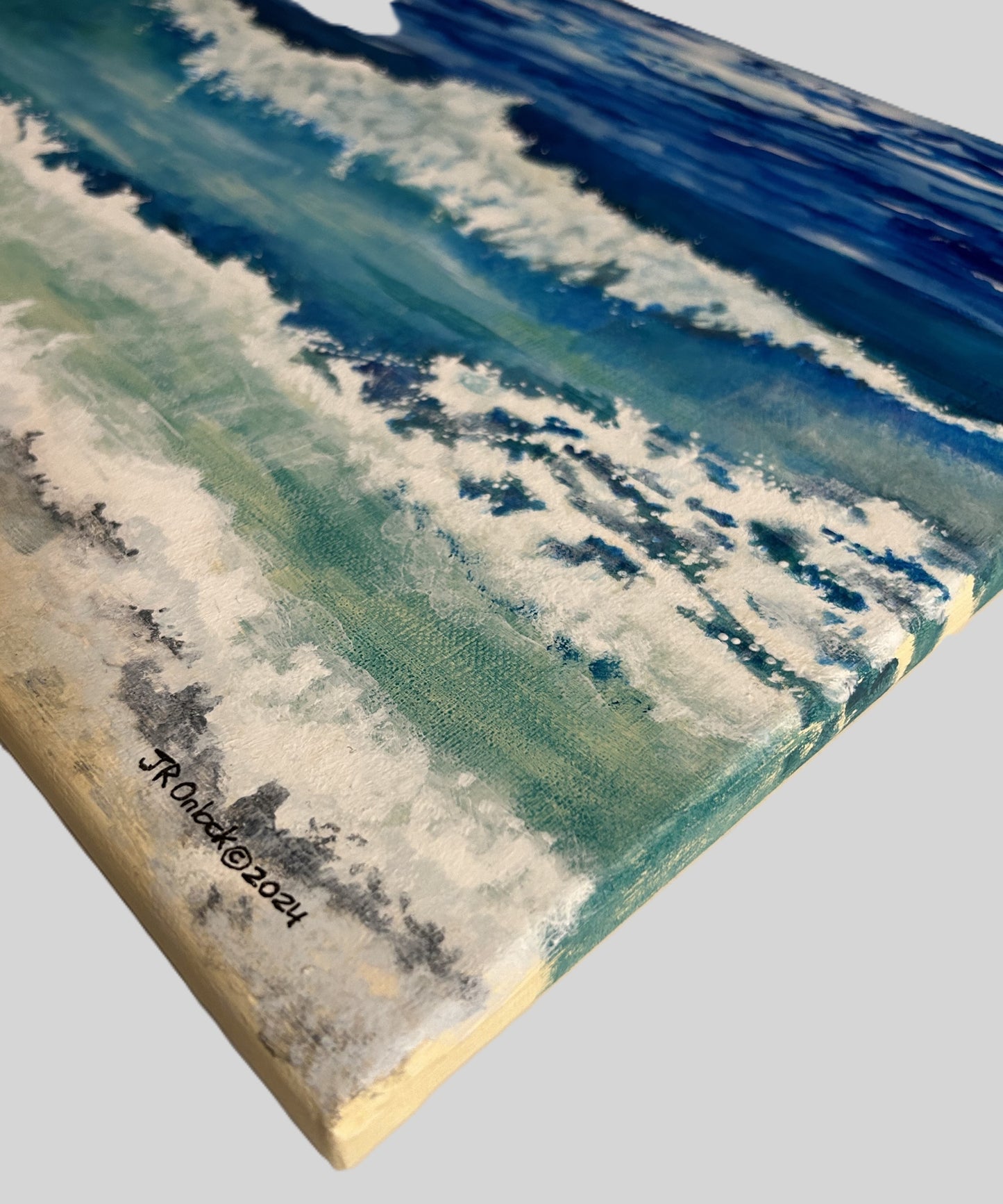Digital, Seafoam Blue, Open Edition from an original acrylic painting, see separate listings if purchasing the Print or Original painting