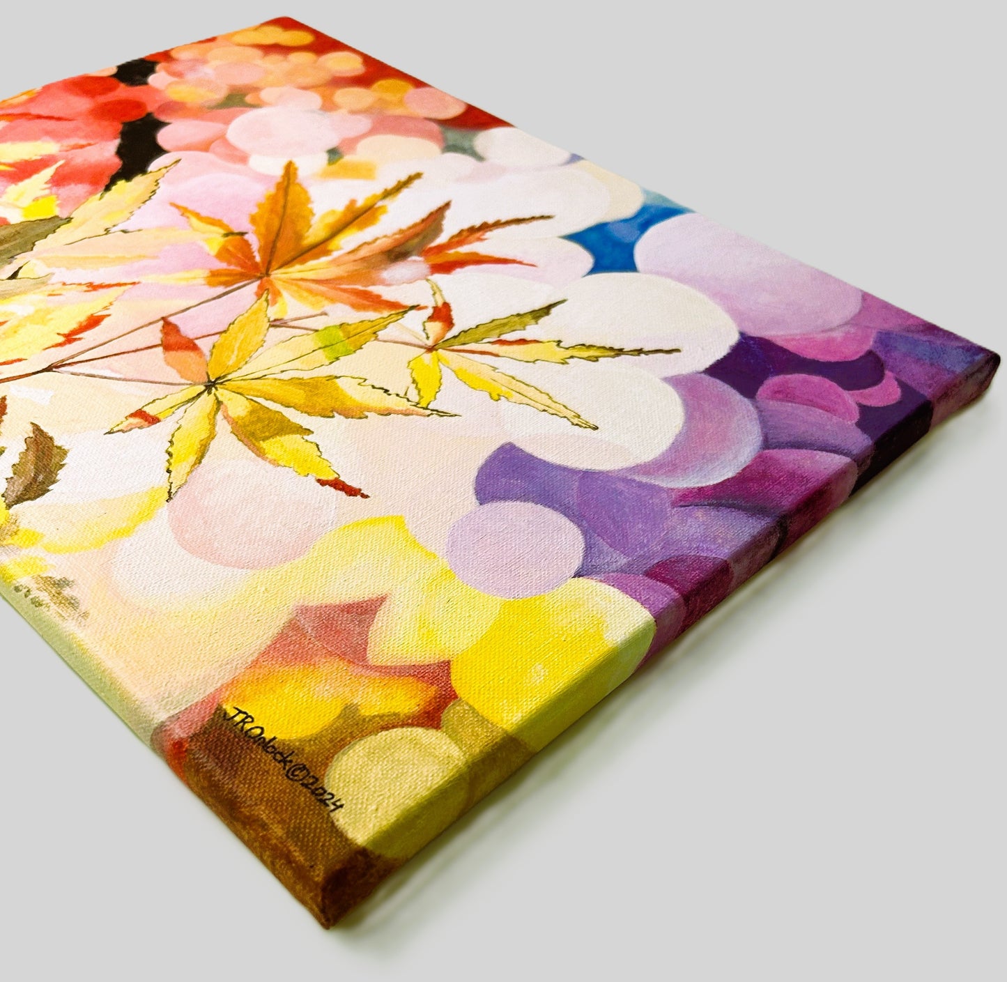 Digital, Autumn Particles, Open Edition from an original acrylic painting, see separate listings if purchasing the Print or Original painting