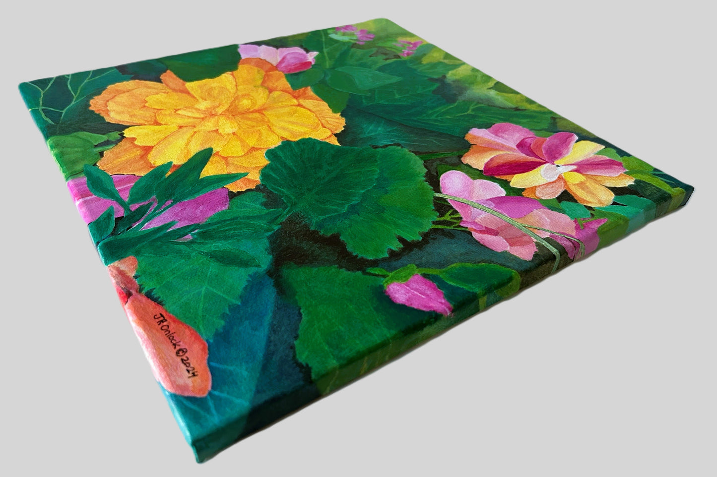Digital, Midsummer Garden, Open Edition from an original acrylic painting, see separate listings if purchasing the Print or Original painting