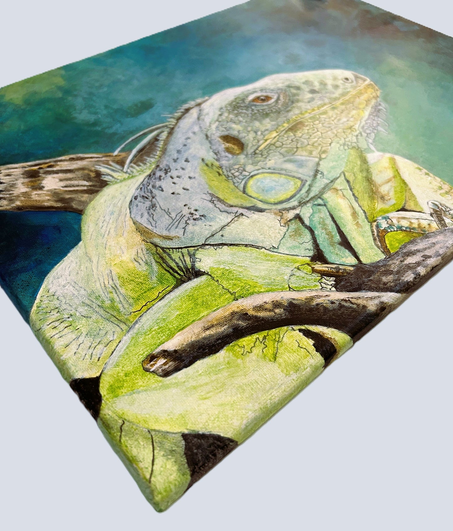 Digital, Emerald Majesty, Open Edition from an original acrylic painting, see separate listings if purchasing the Print or Original painting