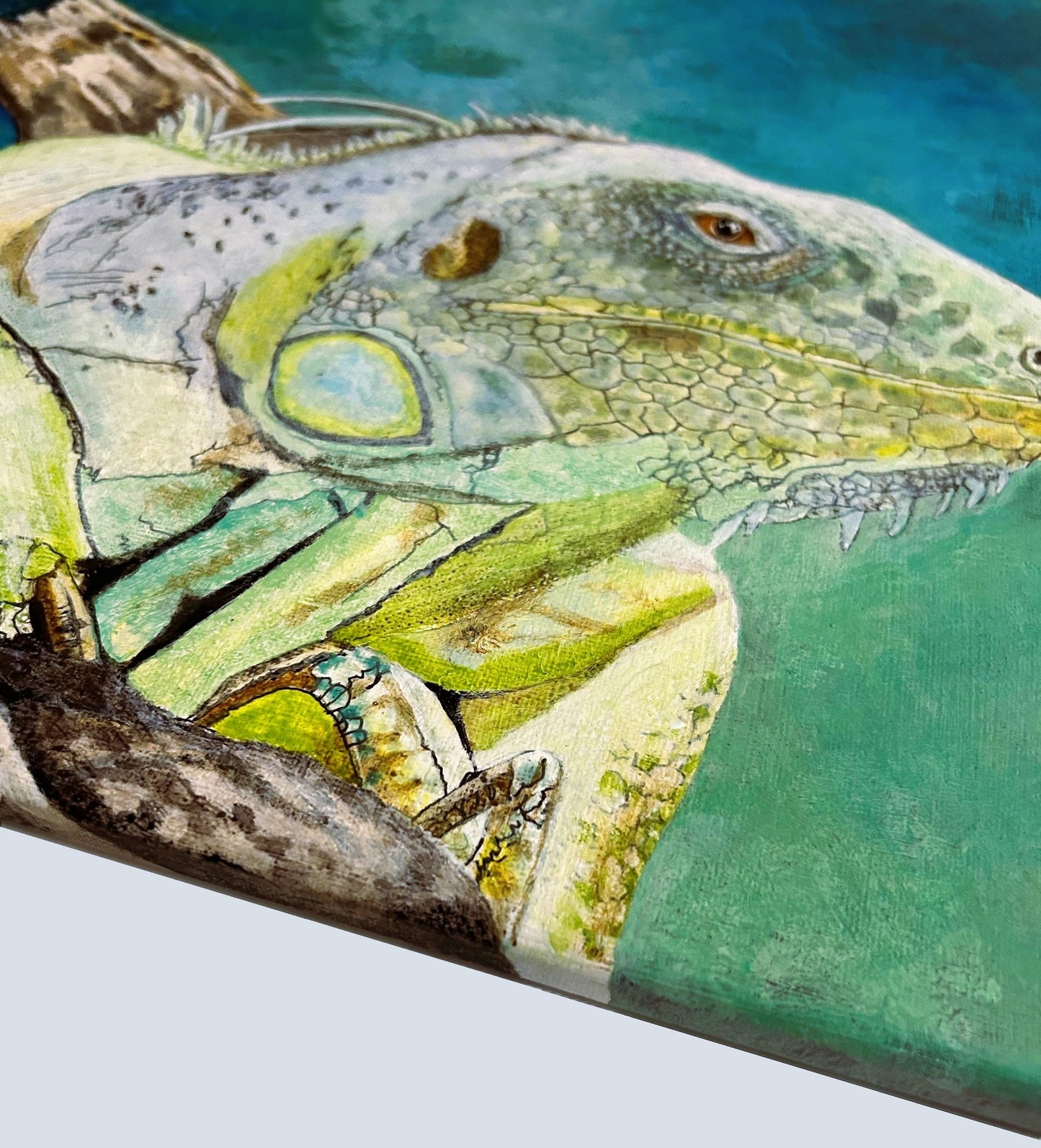 Digital, Emerald Majesty, Open Edition from an original acrylic painting, see separate listings if purchasing the Print or Original painting