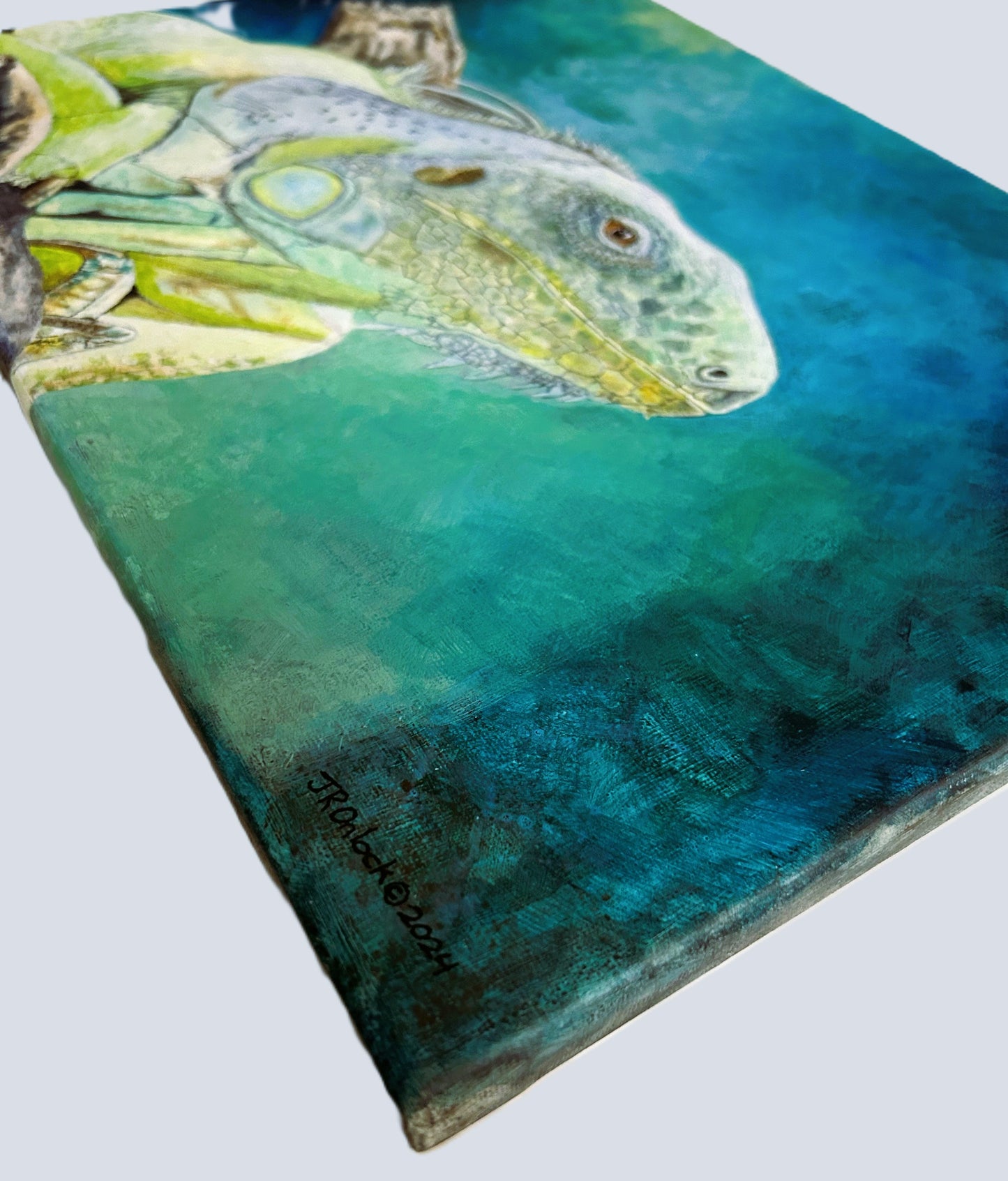 Digital, Emerald Majesty, Open Edition from an original acrylic painting, see separate listings if purchasing the Print or Original painting