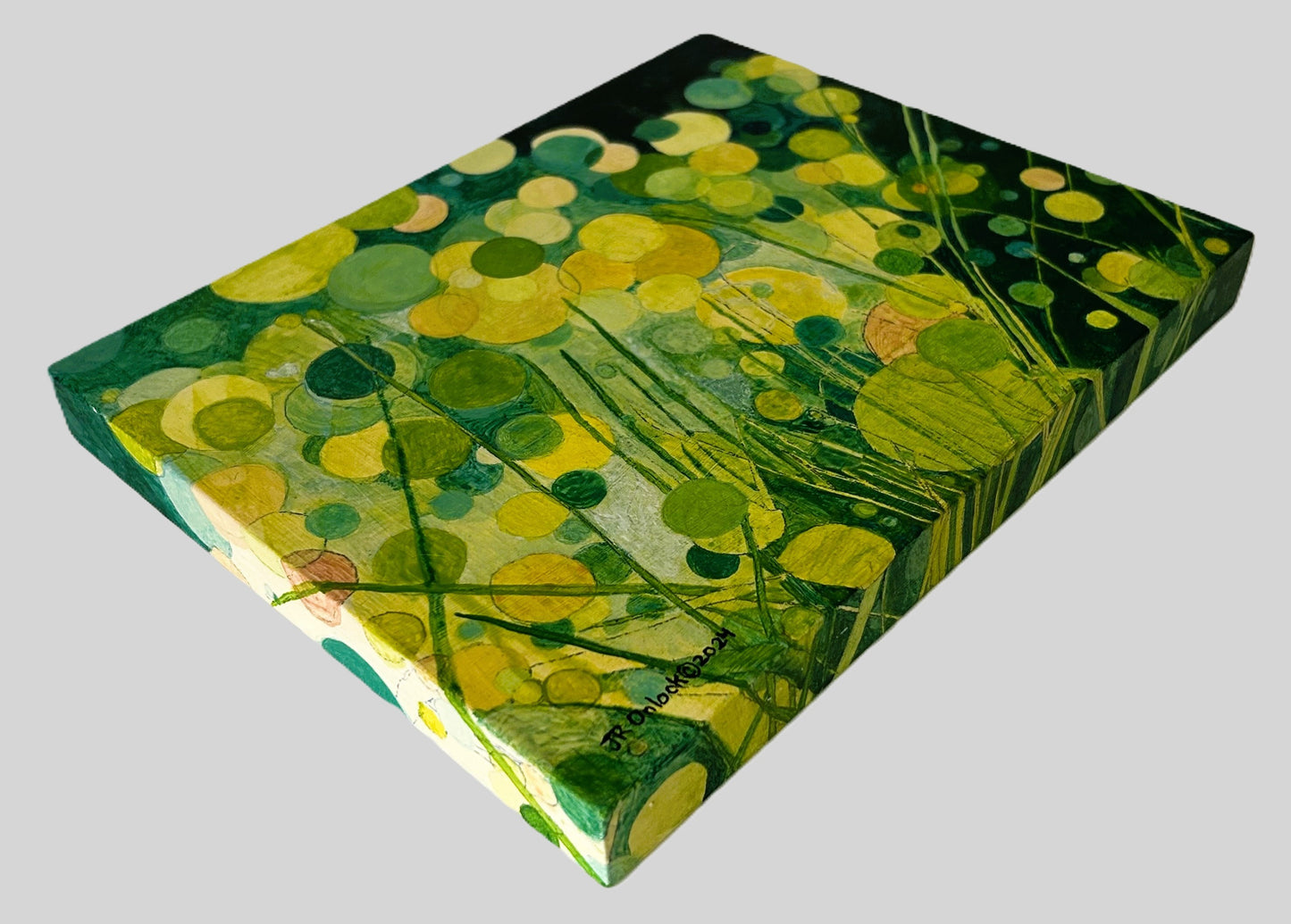 Digital, Luminous Green, Open Edition from an original acrylic painting, see separate listings if purchasing the Print or Original painting