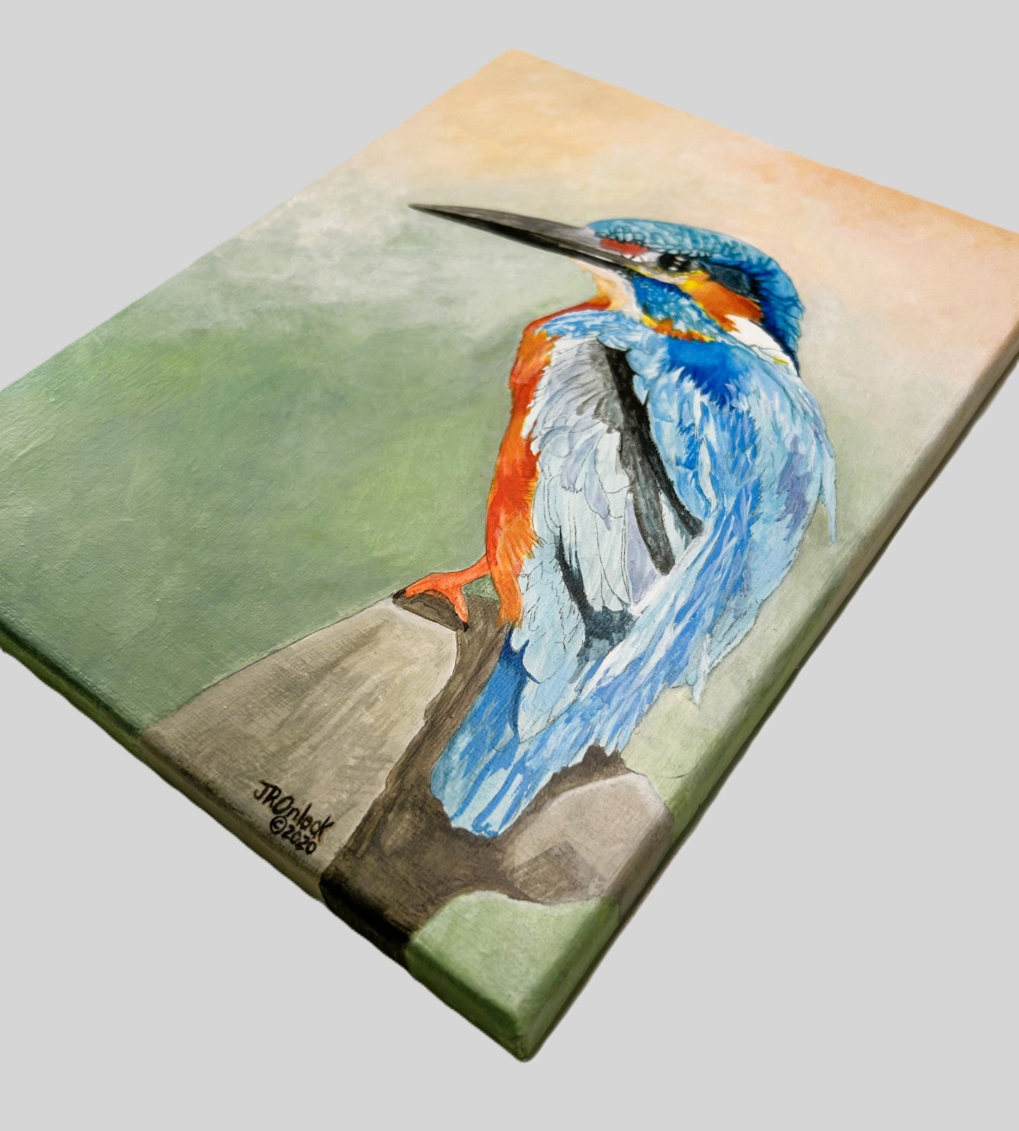 Print, Feathers of Fire and Sky, Open Edition from an original acrylic painting, see separate listings if purchasing the Digital or Original painting
