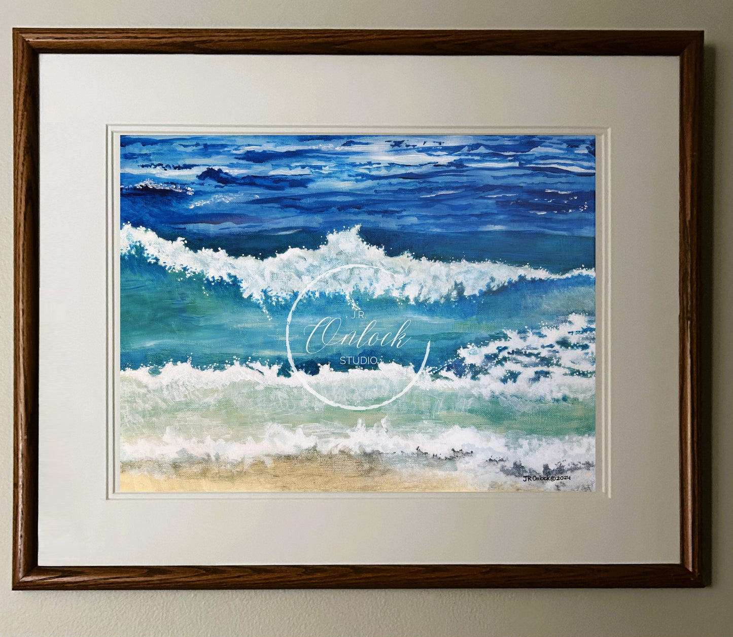 Print, Seafoam Blue, Open Edition from an original acrylic painting, see separate listings if purchasing the Digital or Original painting