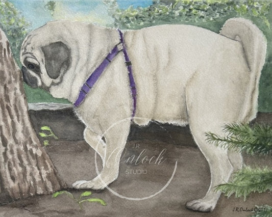 Print, Trail of Scents, Open Edition from an original painting, see separate listing if purchasing the digital version